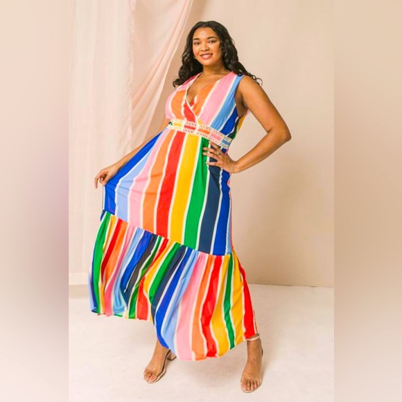 Flying Tomato Heart So Full Rainbow Maxi ๐ 1X - Picture 1 of 10